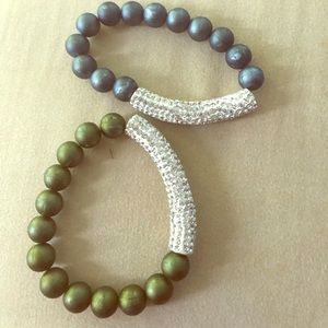 Sparkly bead bracelets